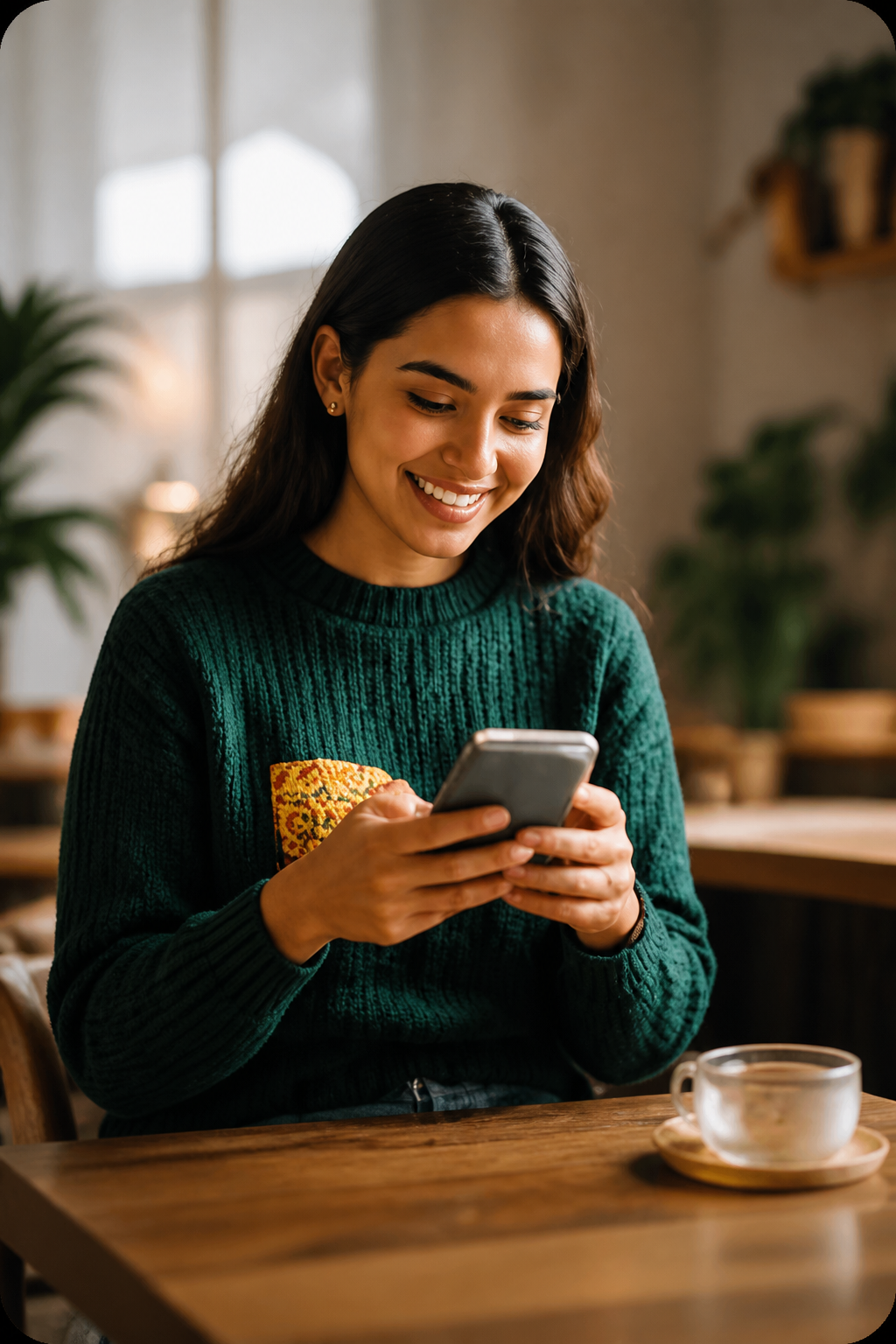 Business owner managing bookings on a smartphone